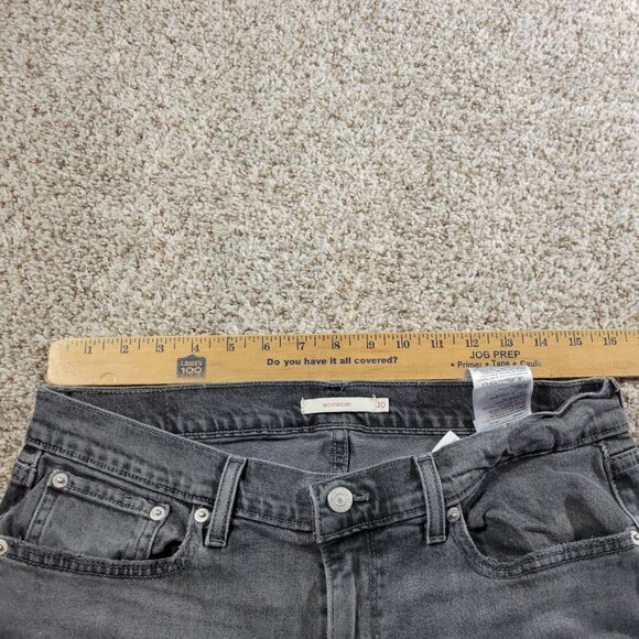 Levi's Jeans Womens 30x26 Gray Boyfriend Denim Distressed - Picture 2 of 8